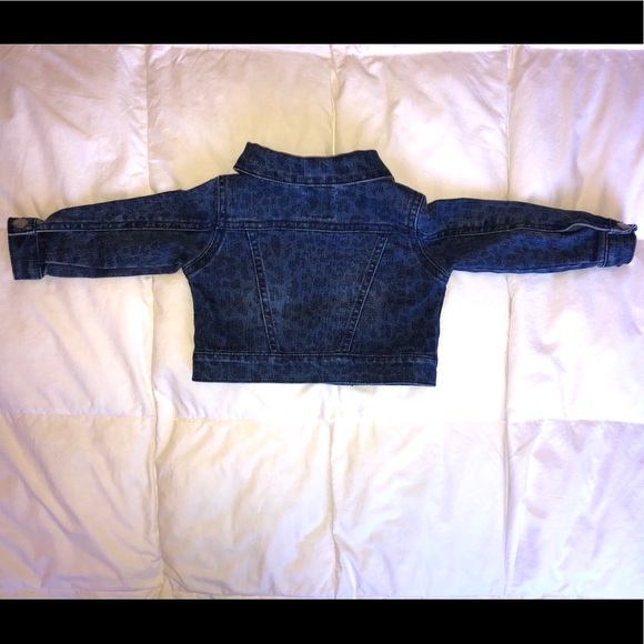 Cheetah Print Denim Jacket (6-9m) - Picture 4 of 6